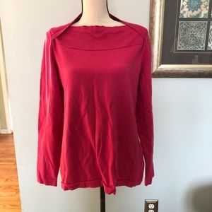 Overlapped Boat Neck Sweater